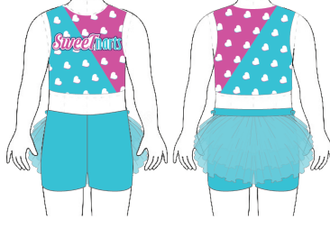 Custom SweetHarts Sleeveless Crop Top
