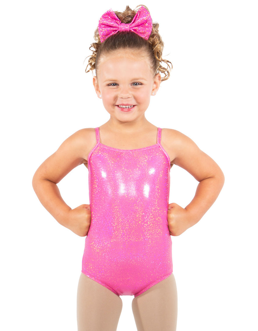 Solid Hologram Cami Leotard