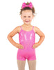 Solid Hologram Cami Biketard