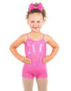 Solid Hologram Cami Biketard