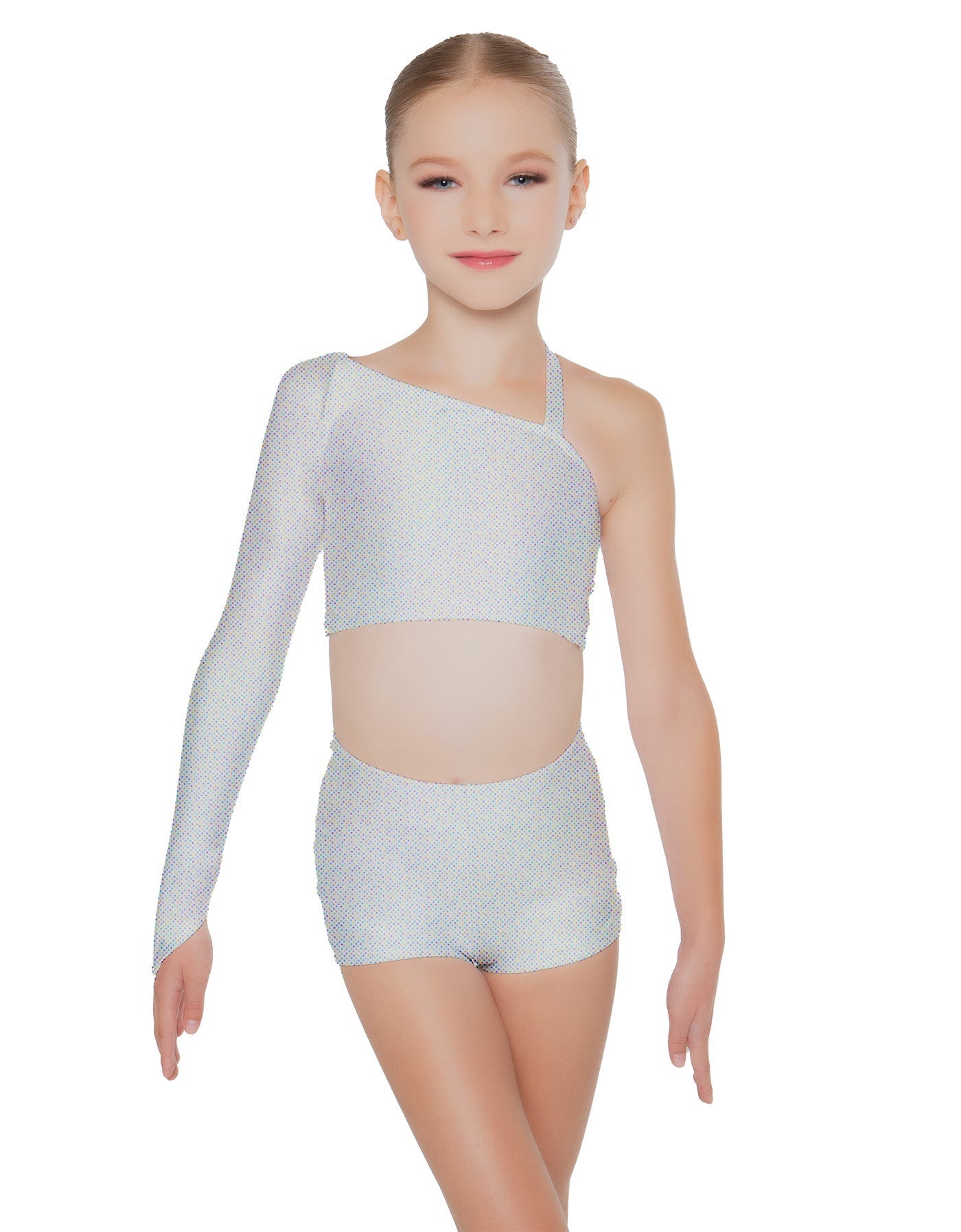 Hologram Sparks Fly Crop Top