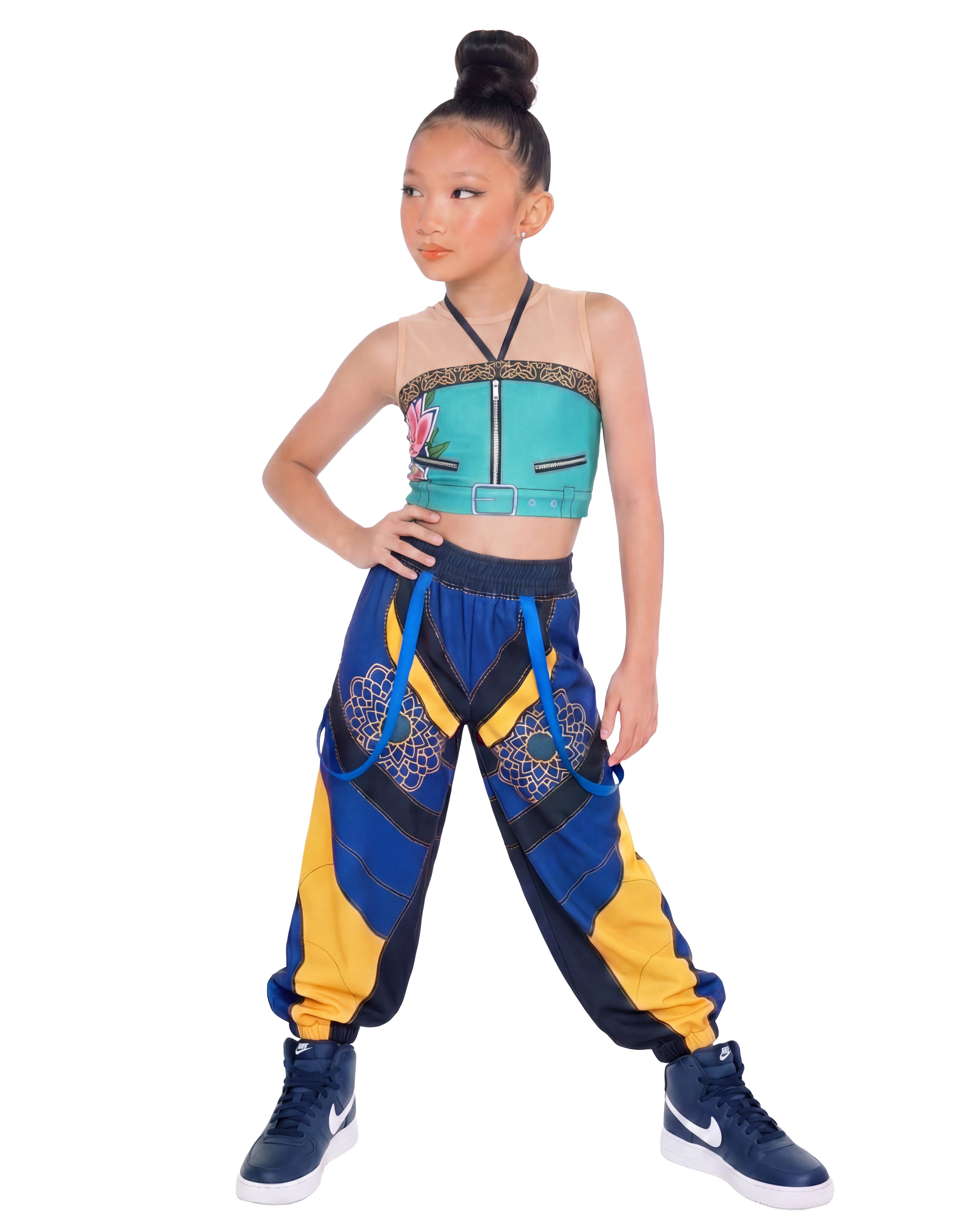 Demon Huntress Parachute Pants with Straps