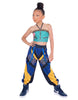 Demon Huntress Parachute Pants with Straps