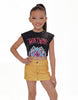 Demon Huntress Panel Skort with Waistband and Panty