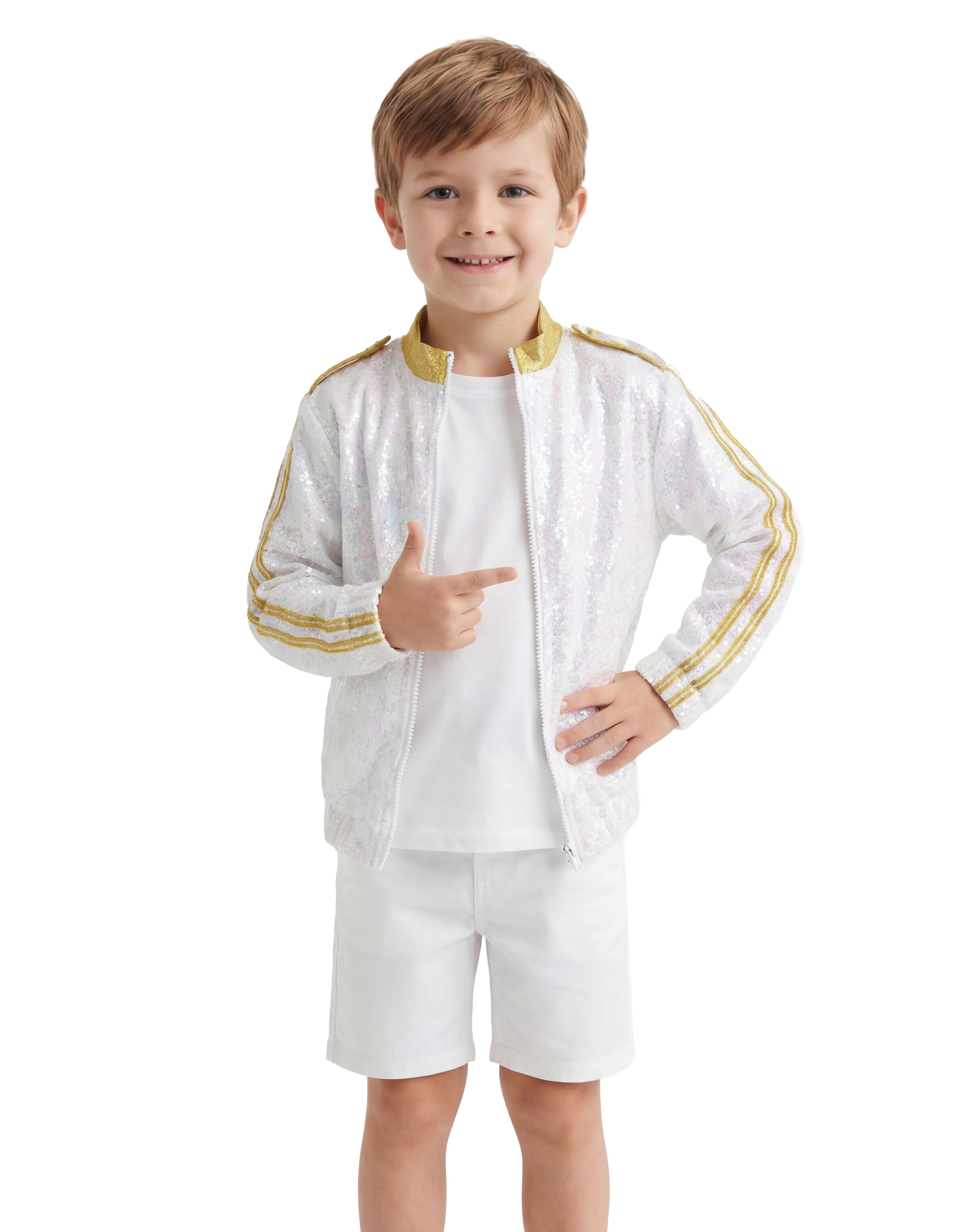 Huntress Golden Jockey Jacket Low Collar with Epaulets