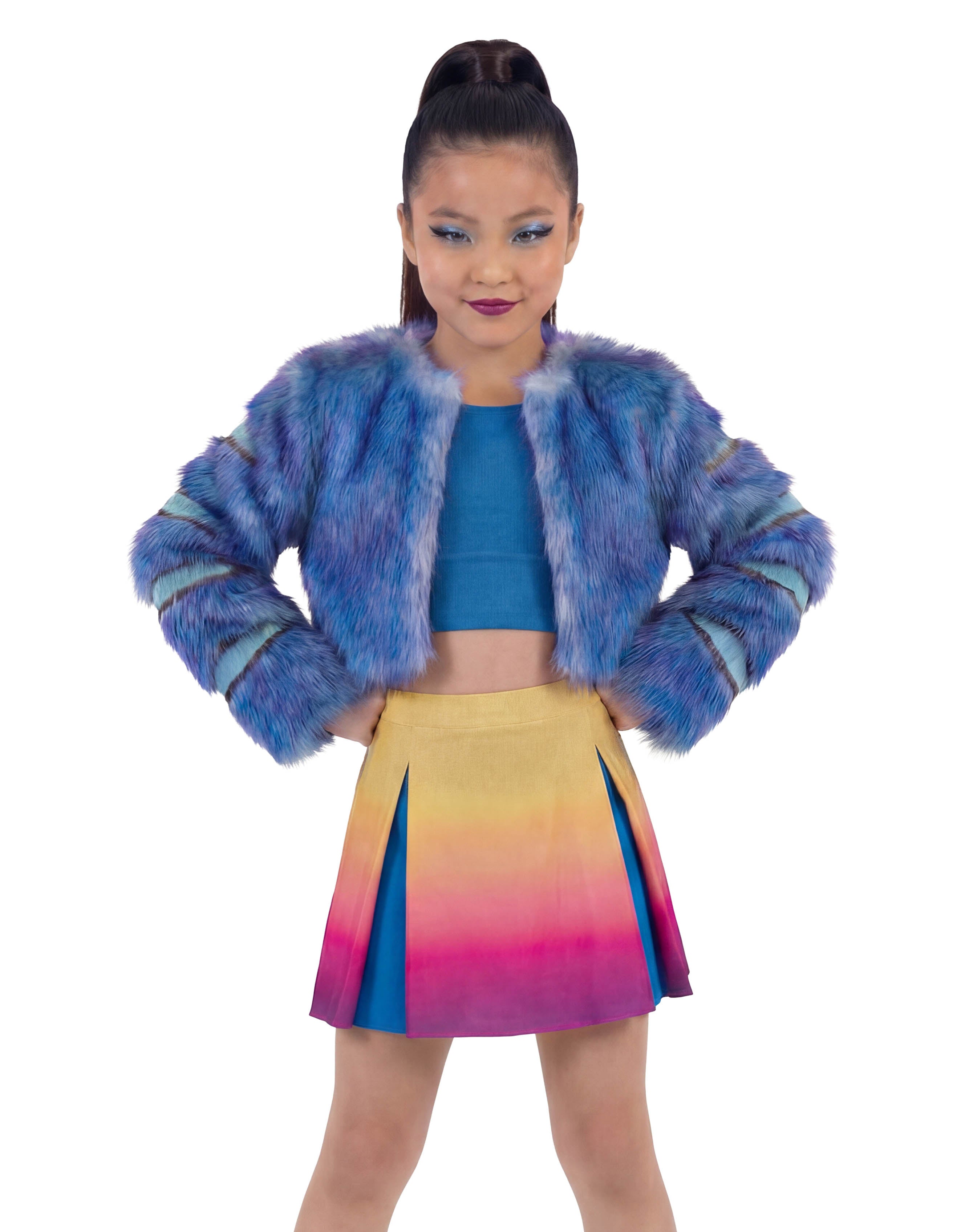 Demon Cats LS Fur Shrug