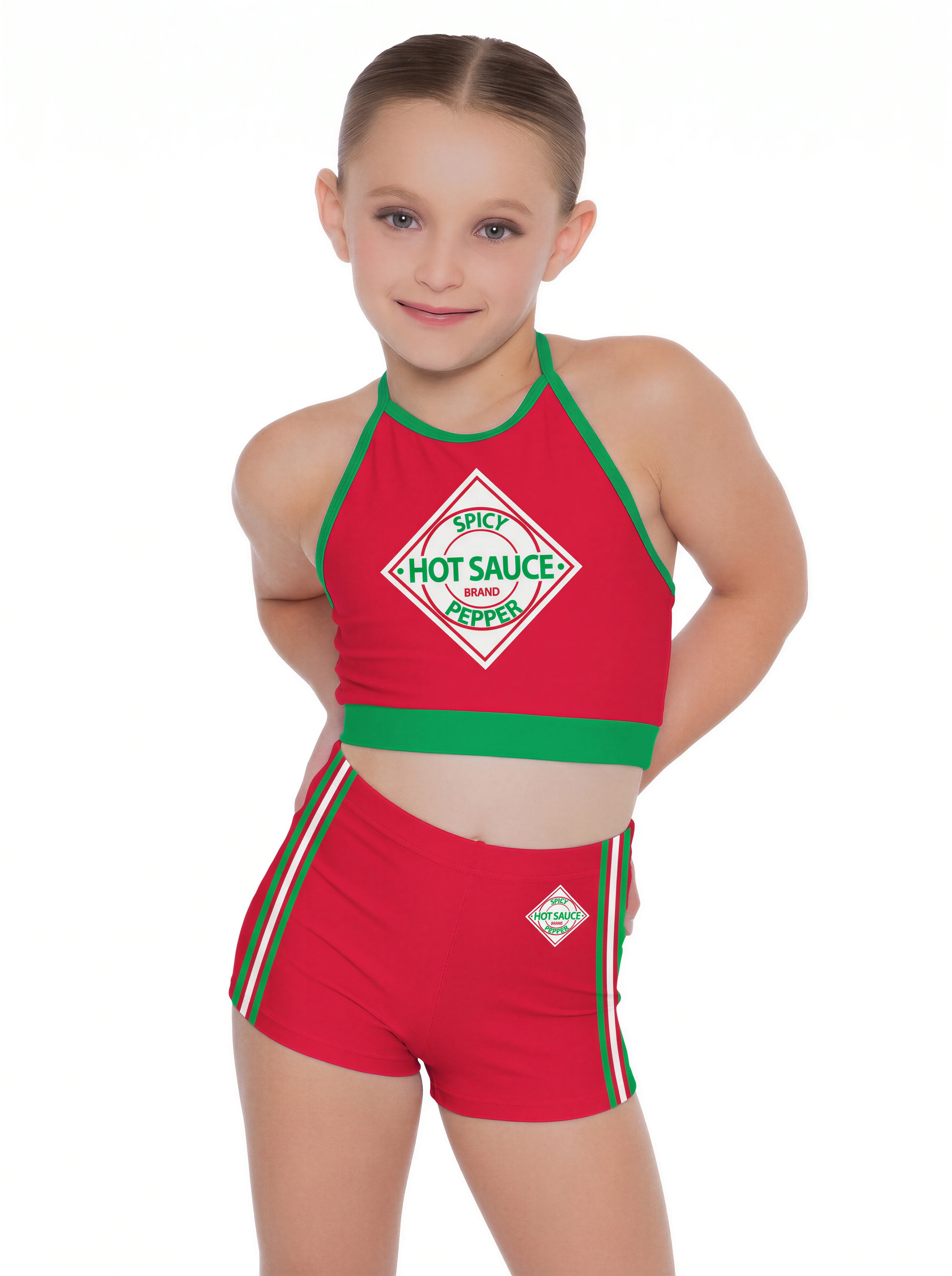 Feeling Hot Hot Hot Halter Binding Crop Top