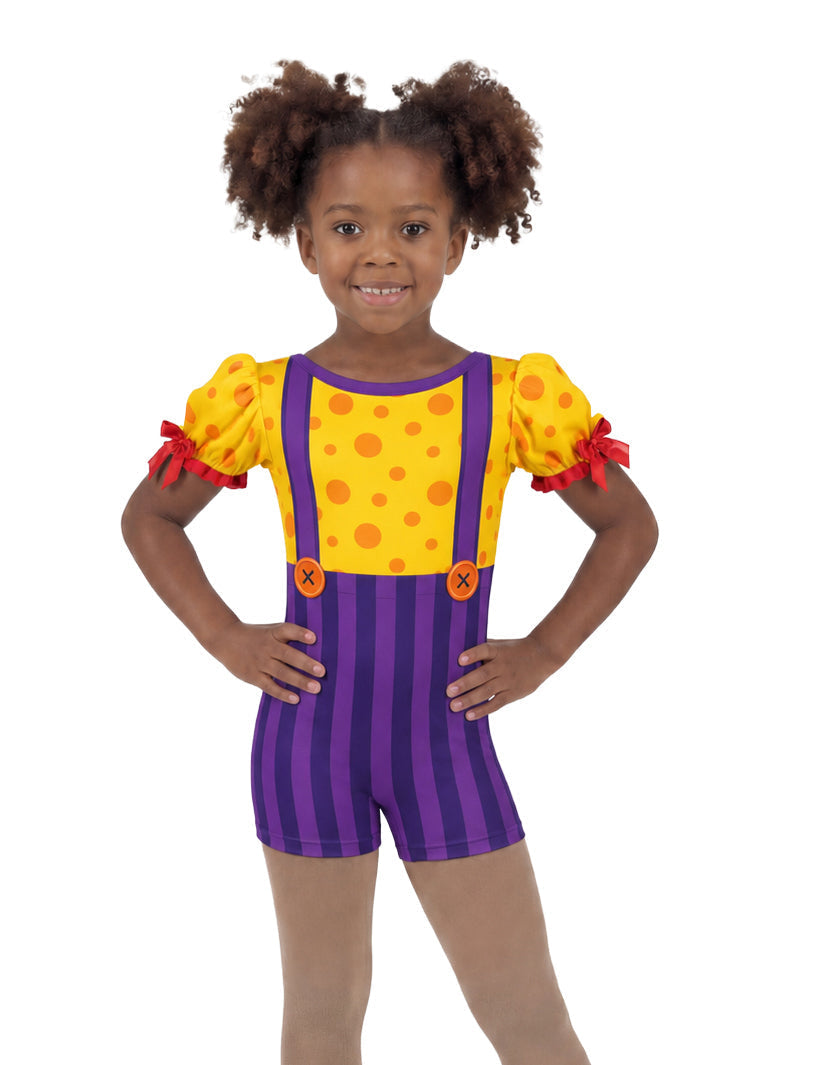 Chuckles Puff Sleeve Biketard
