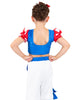 Toad Vest Puff Sleeve Crop Top