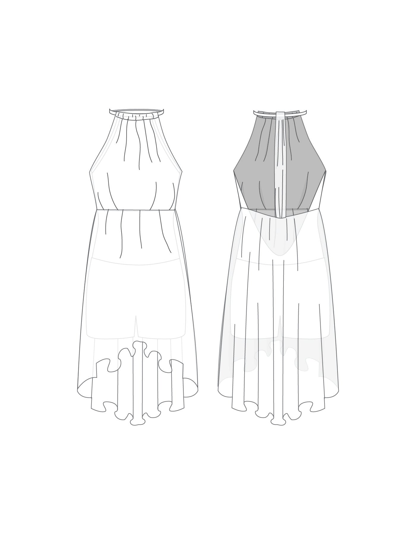 Custom Inked Whisper Goodbye Dress - Lycra