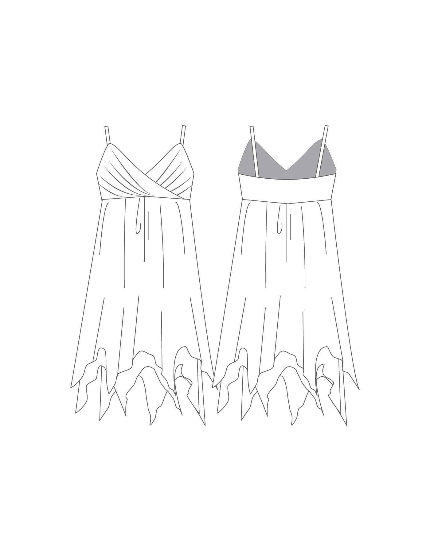 Custom Inked One and Only Dress - Lycra & Chiffon
