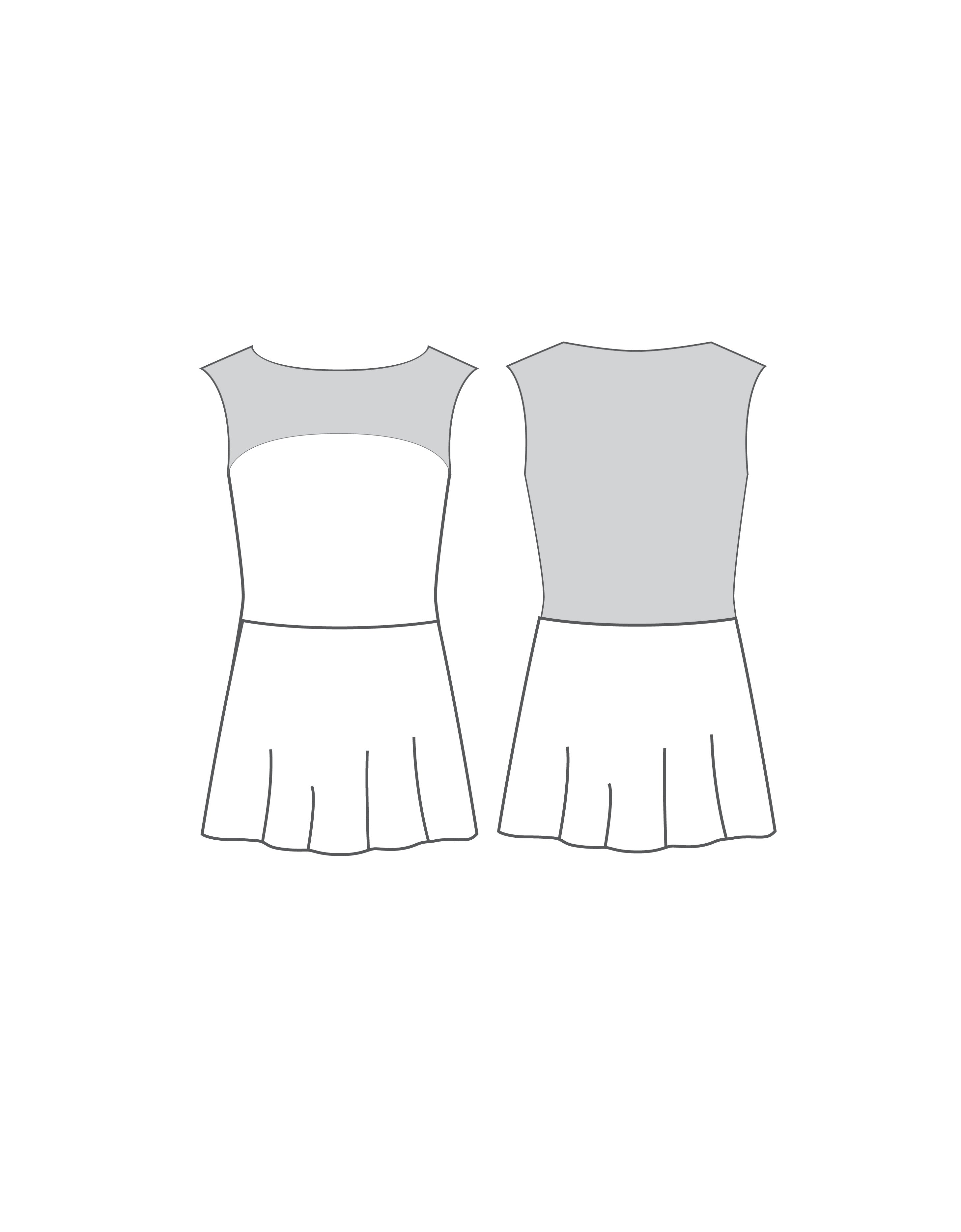 Custom Inked Mesh Boatneck Dress - Lycra & Mesh