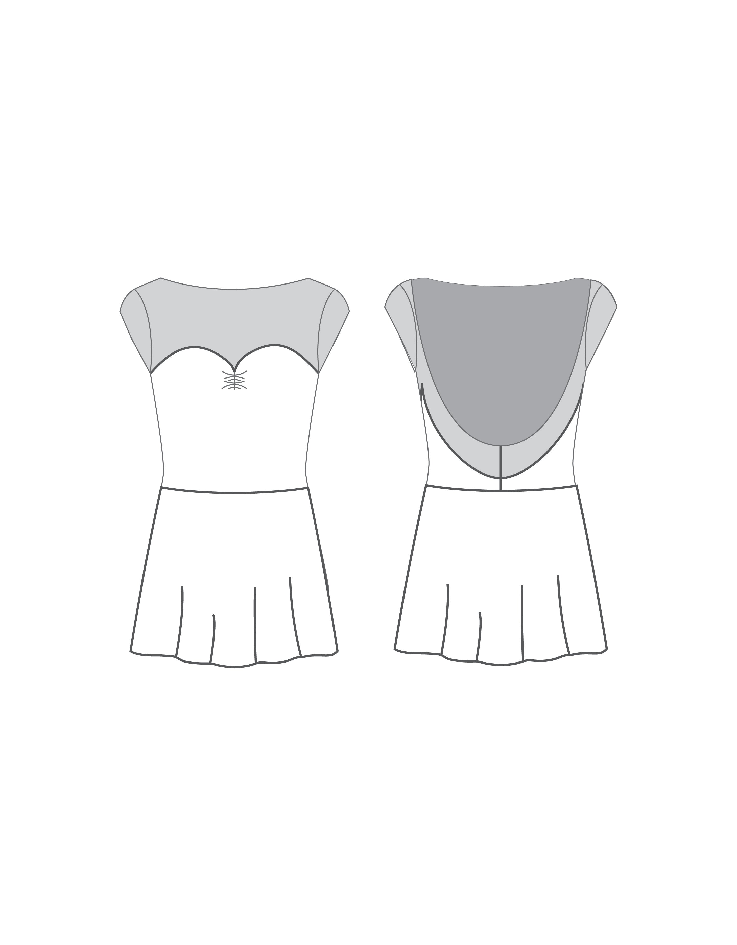Custom Inked Mesh Sweetheart with Cap Sleeve Dress - Lycra & Mesh