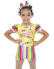 Candy Land Puff Sleeve Biketard