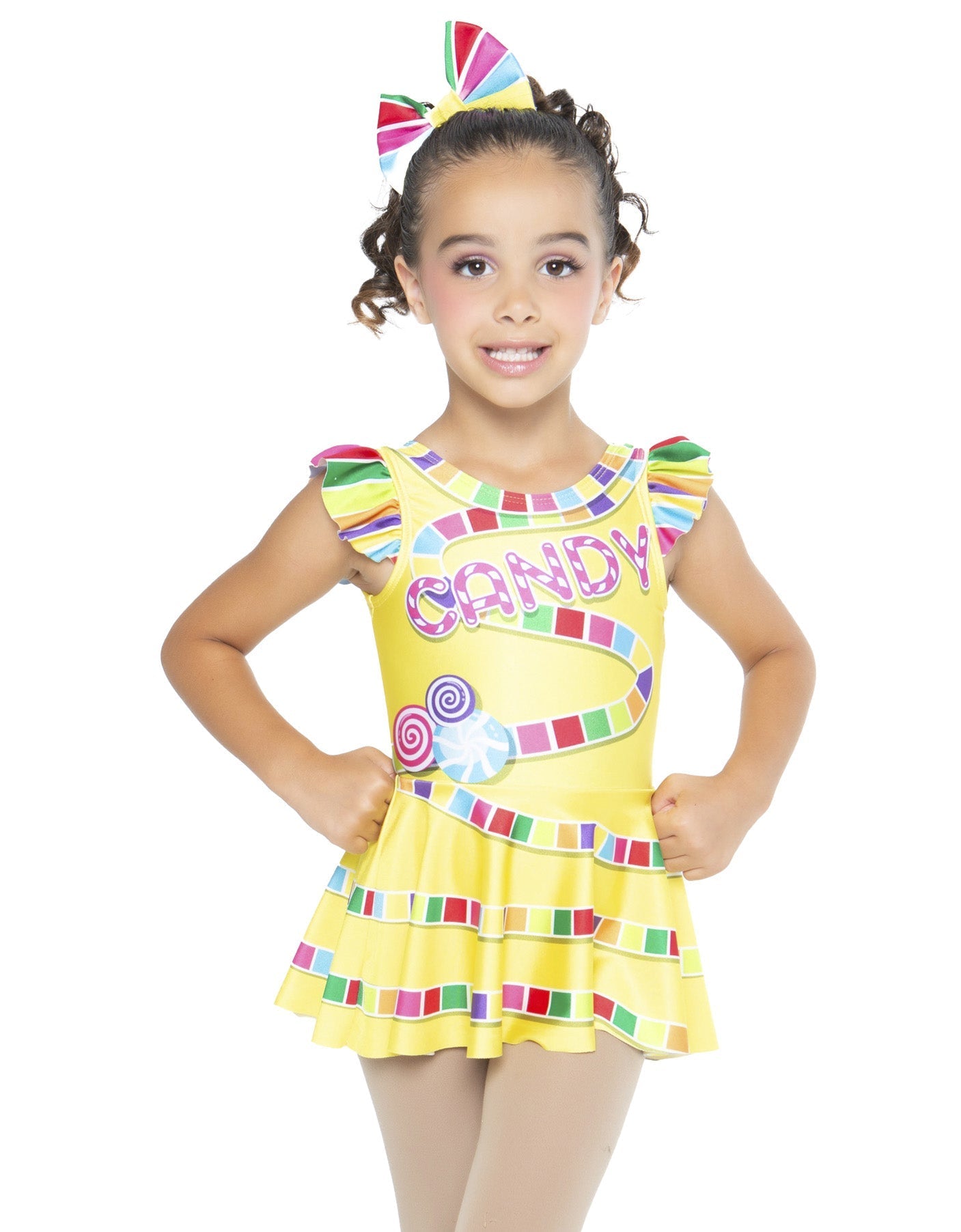 Candy Land Tank with Gather Sleeve Dress