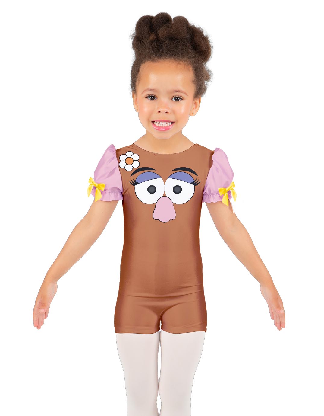 Lady Potato Head Puff Sleeve Biketard