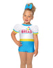 Wonda Bread Puff Sleeve Biketard