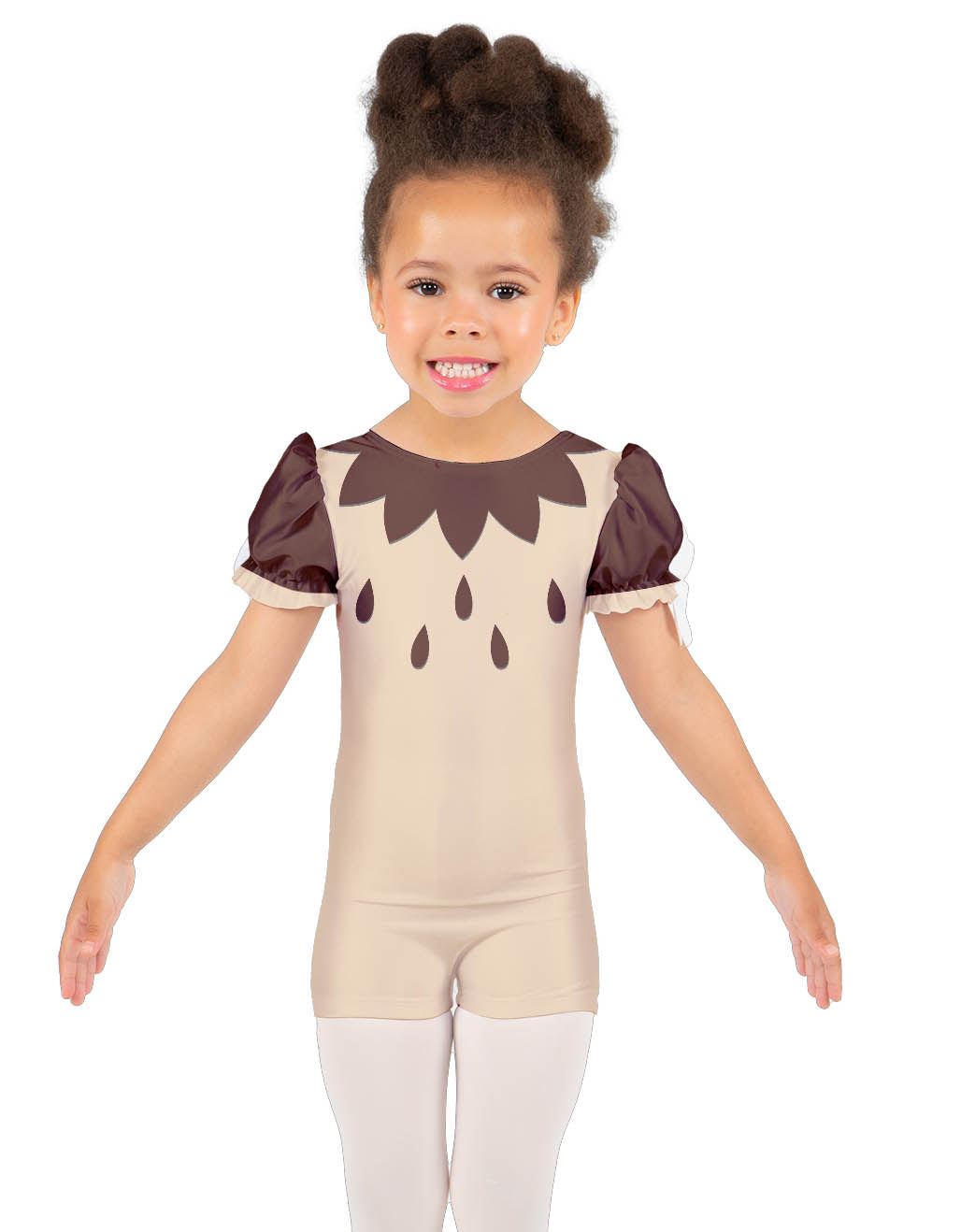 Little Owl Puff Sleeve Biketard