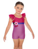 Cherry Gal Camisole Flutter Sleeve Biketard