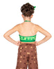 Pixels Halter Binding Crop Top
