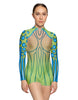 Sea Creature LS Tneck Zipper Back Biketard