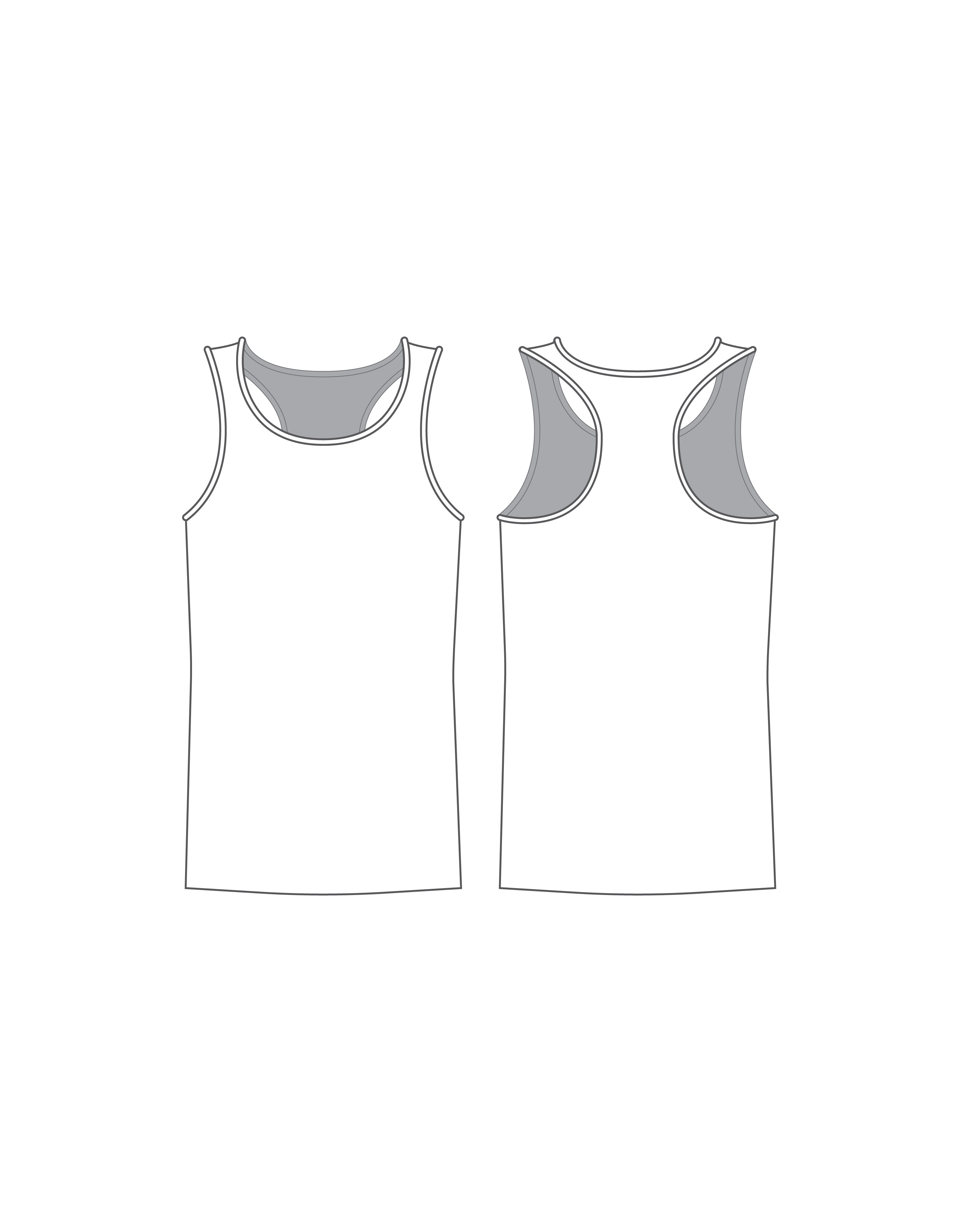Custom Inked Racer Back Tank - Flat Supplex