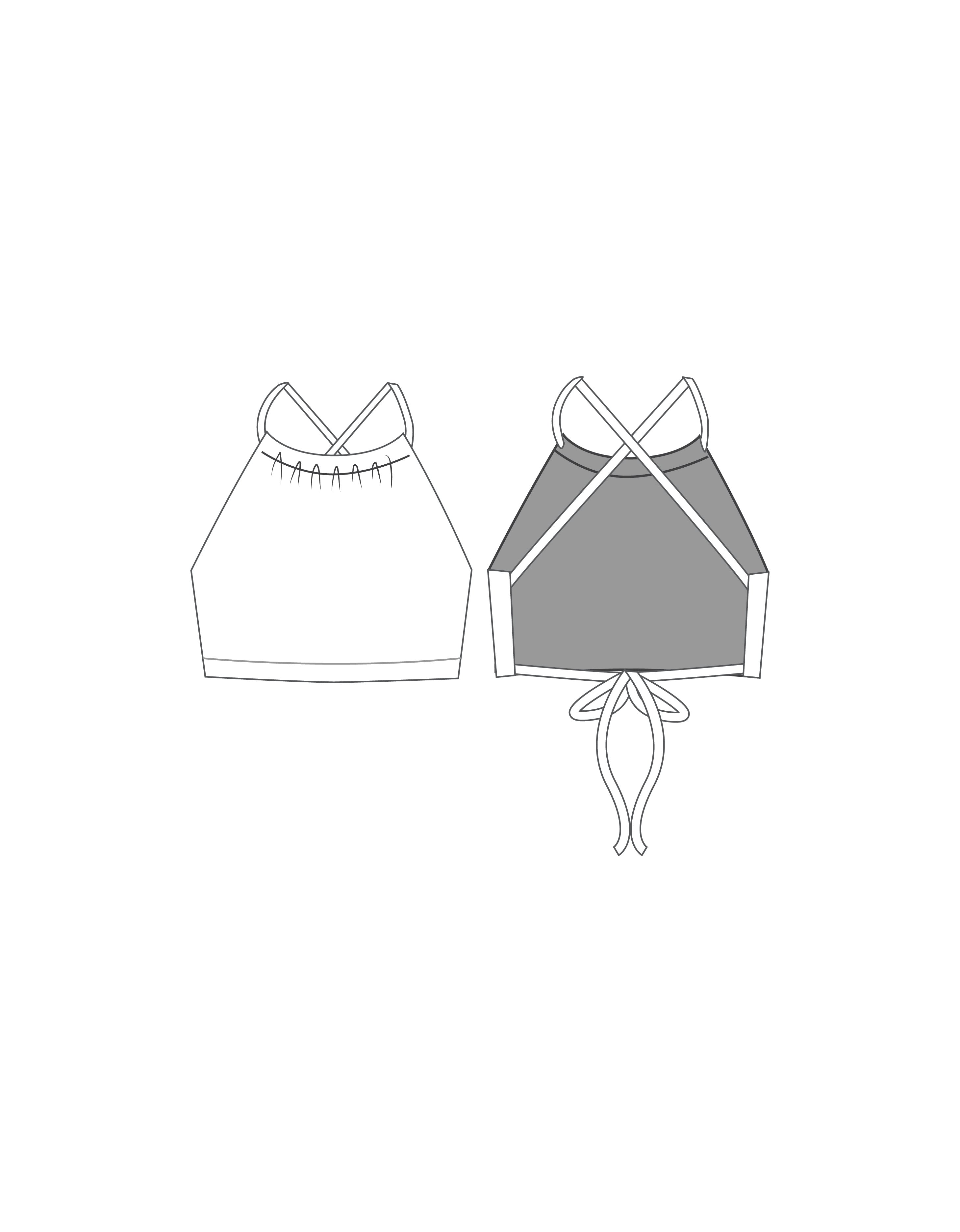 Custom Inked Moving On Crop Top - Lycra