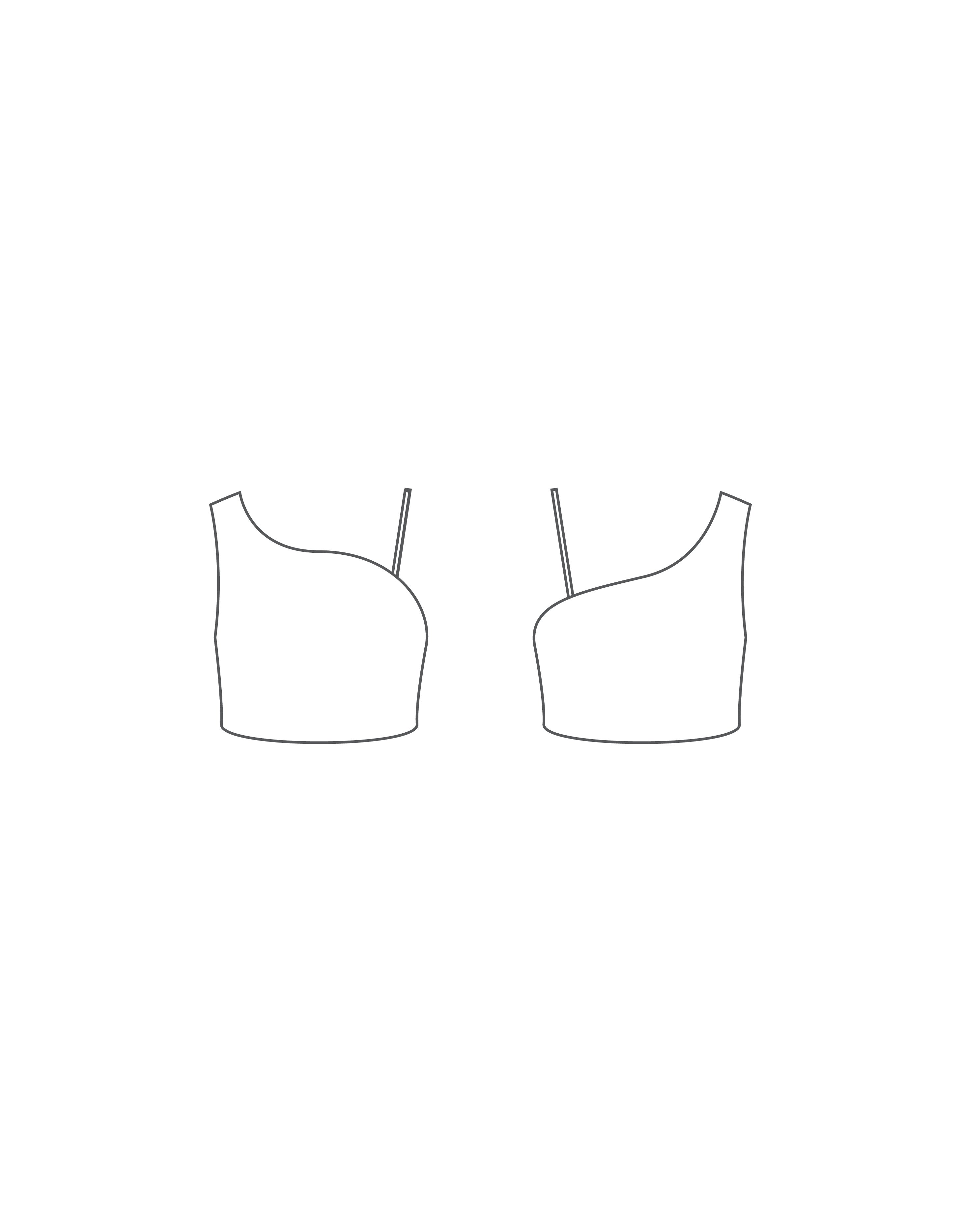 Custom Inked One Shoulder Crop Top - Hologram