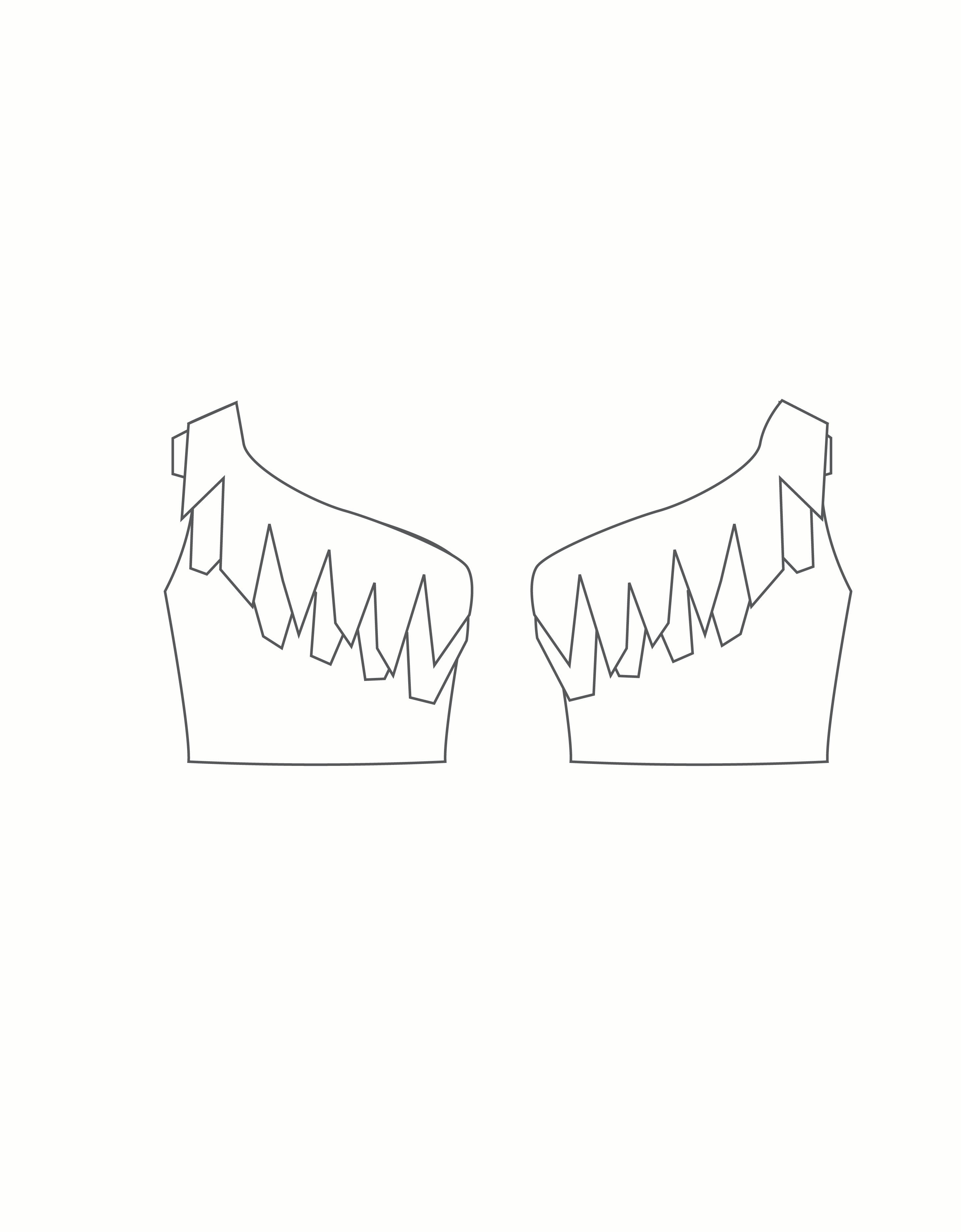 Custom Inked One Shoulder Crop Top with Mesh Double Layer Ruffle - Lycra & Mesh