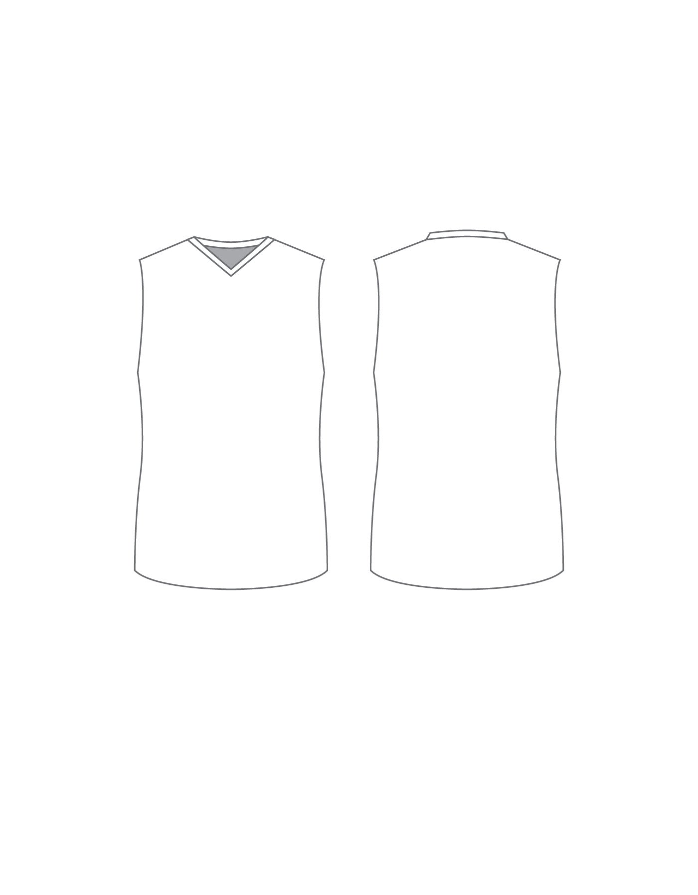 Custom Inked Sleeveless Vneck Boys Tank - Mesh