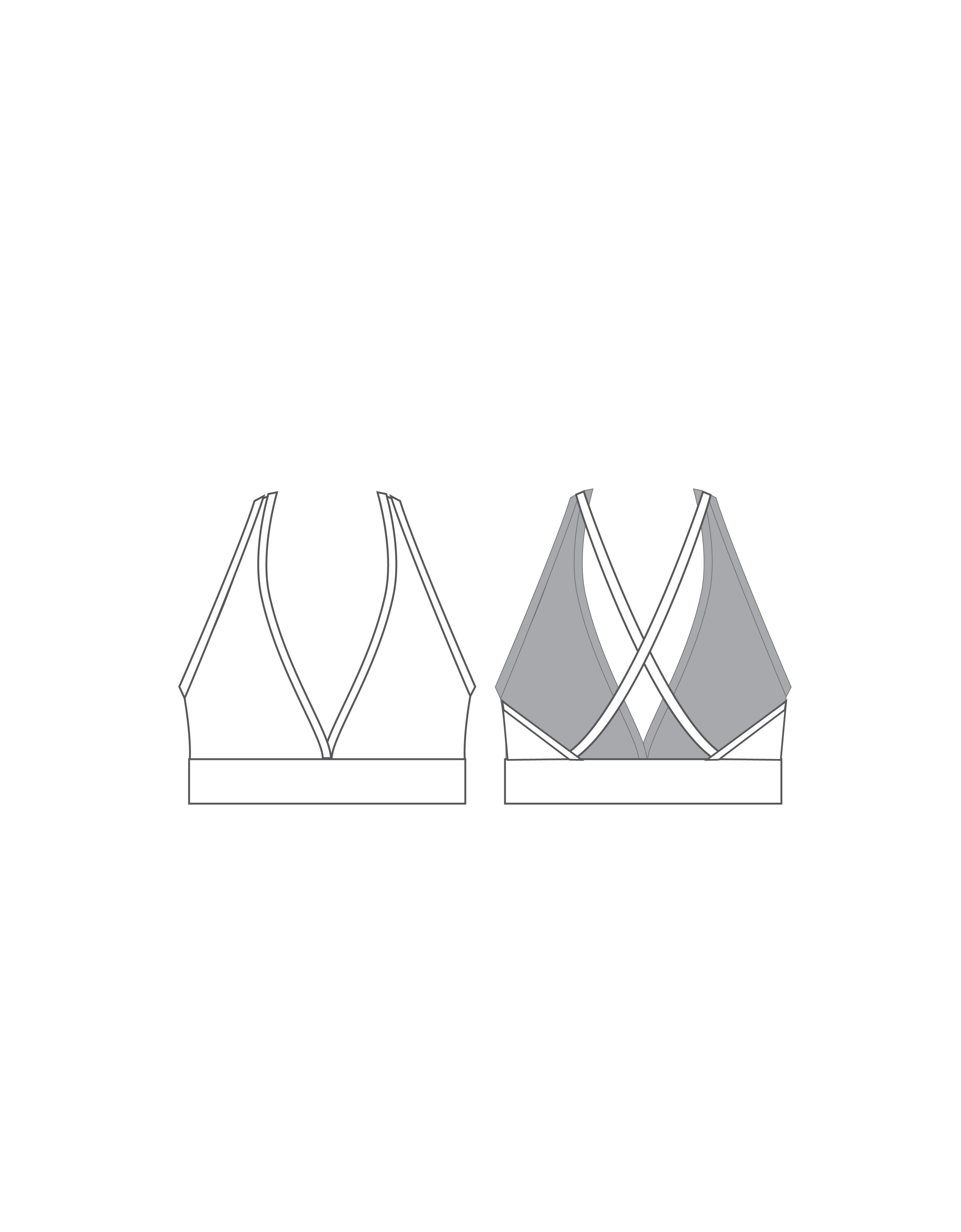 Custom Inked V Bra - Lycra