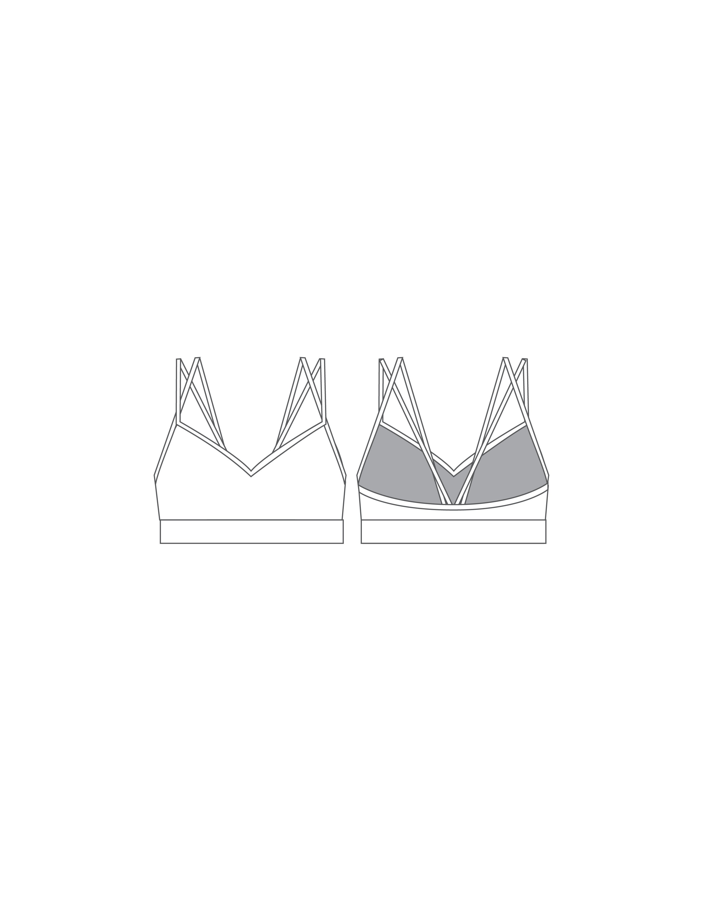 Custom Inked Sweetheart Double Strap Halter Bra - Hologram