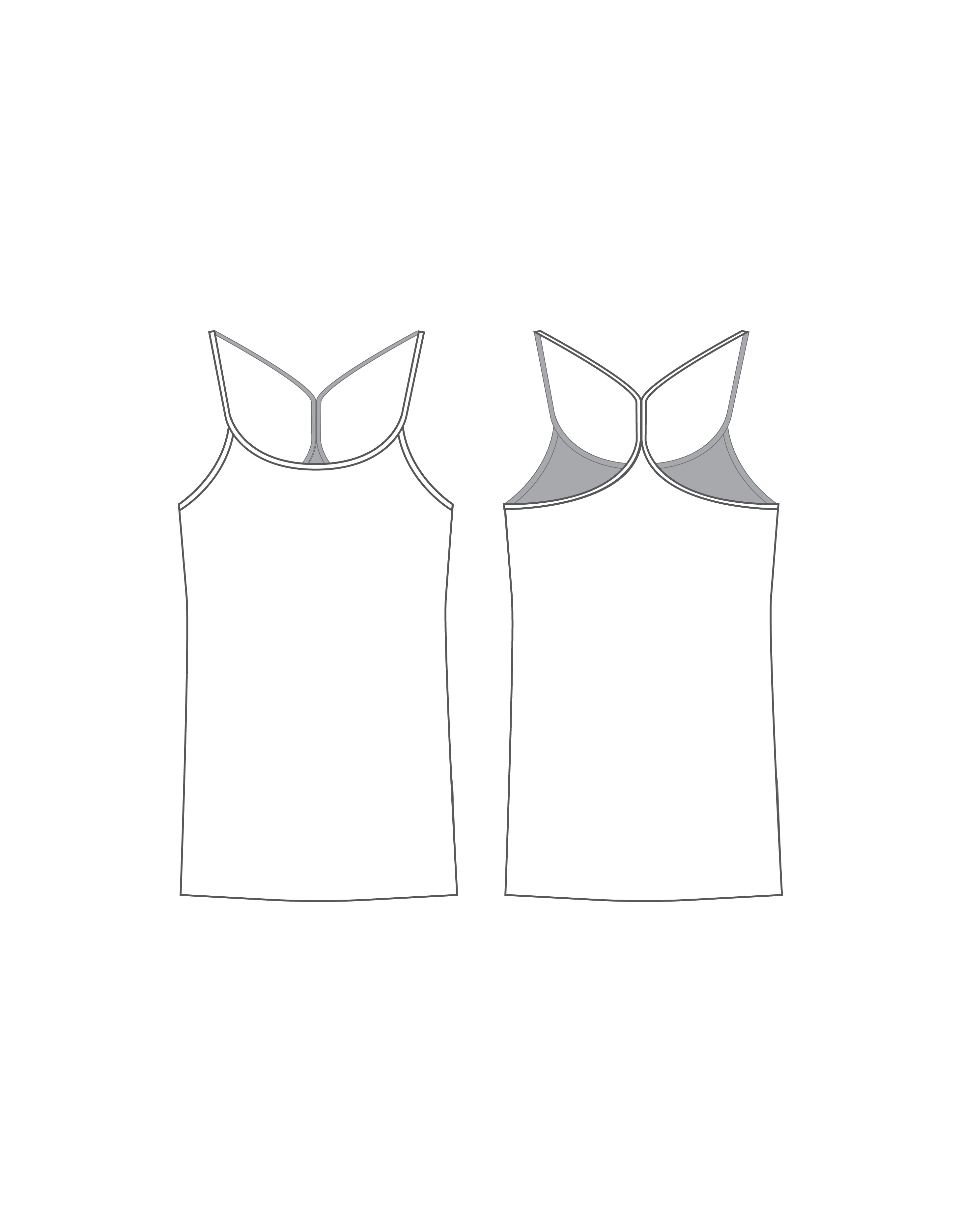 Custom Racer Strap Camisole - Black Supplex