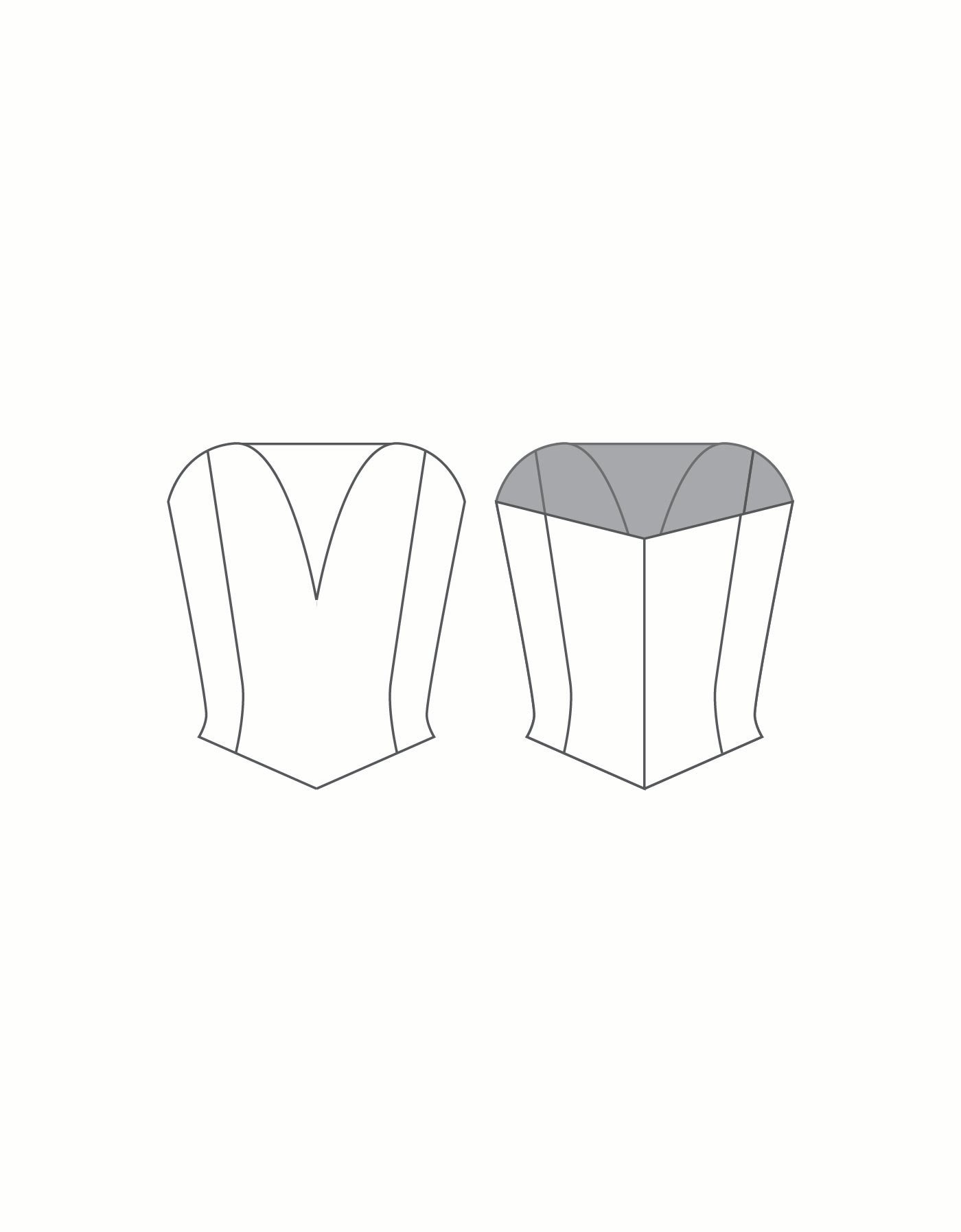 Custom Inked Mesh Insert Paneled Corset - Lycra & Mesh