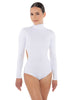 Solid Lycra TNeck LS Leotard Triangle Back