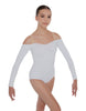 Solid Lycra Off The Shoulder LS Leotard