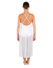 Solid Glitter Chiffon Long Panel Dress
