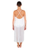 Solid Glitter Chiffon Long Panel Dress