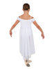 Solid Lycra and Chiffon Propriety Dress