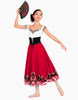 Tarantella Calf Length Character Skirt with Tall Waistband