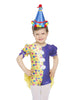 Circus Clown Puff Sleeve Biketard