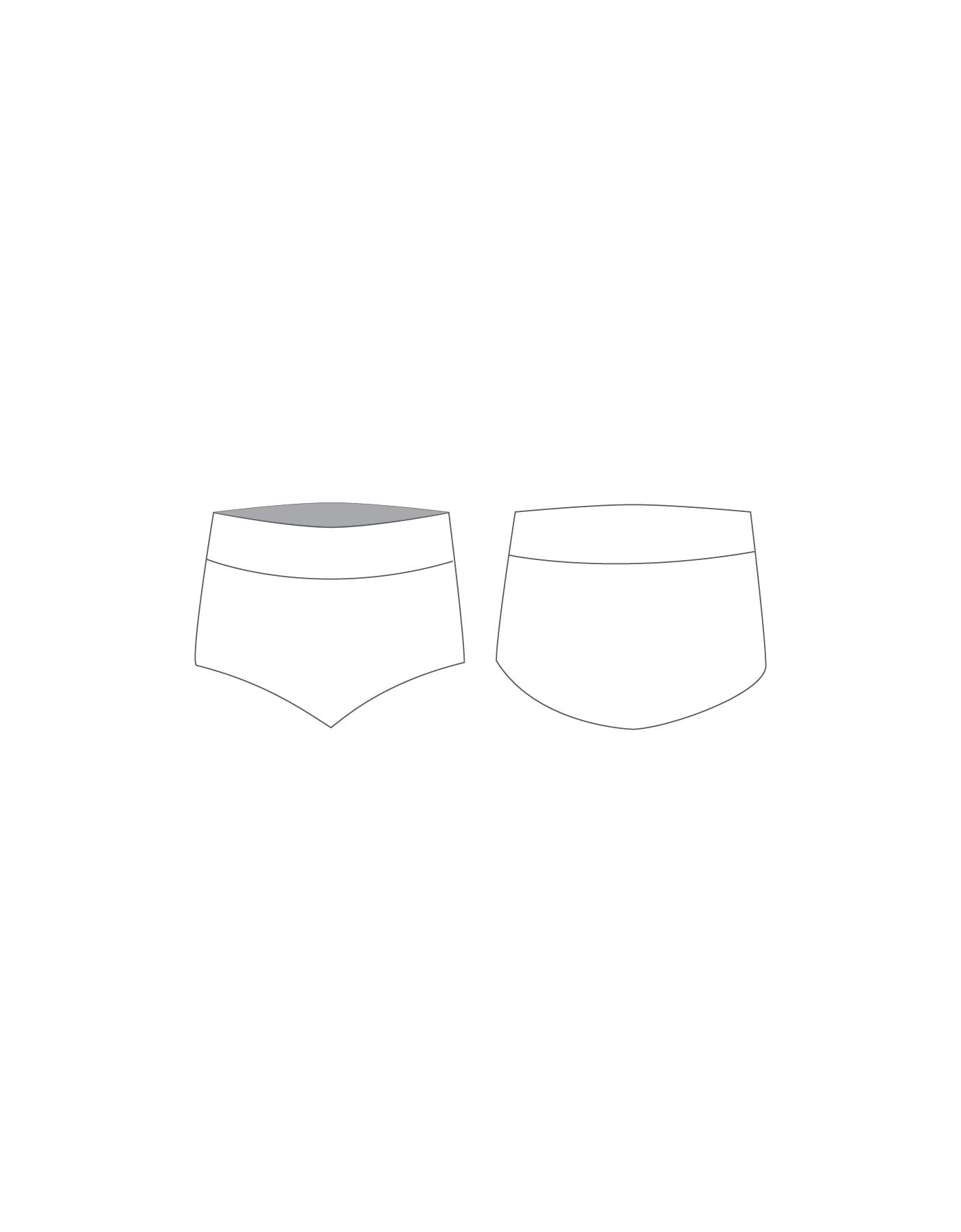 Custom Inked Basqued Brief/Panty - Lycra
