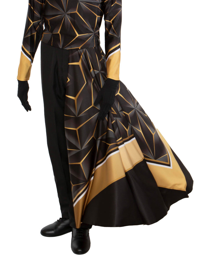 Geometric Lava Back Cape