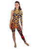 Tribal Ombre Half and Half Unitard - Bike Short