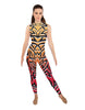 Tribal Ombre TNeck Sleeveless Unitard