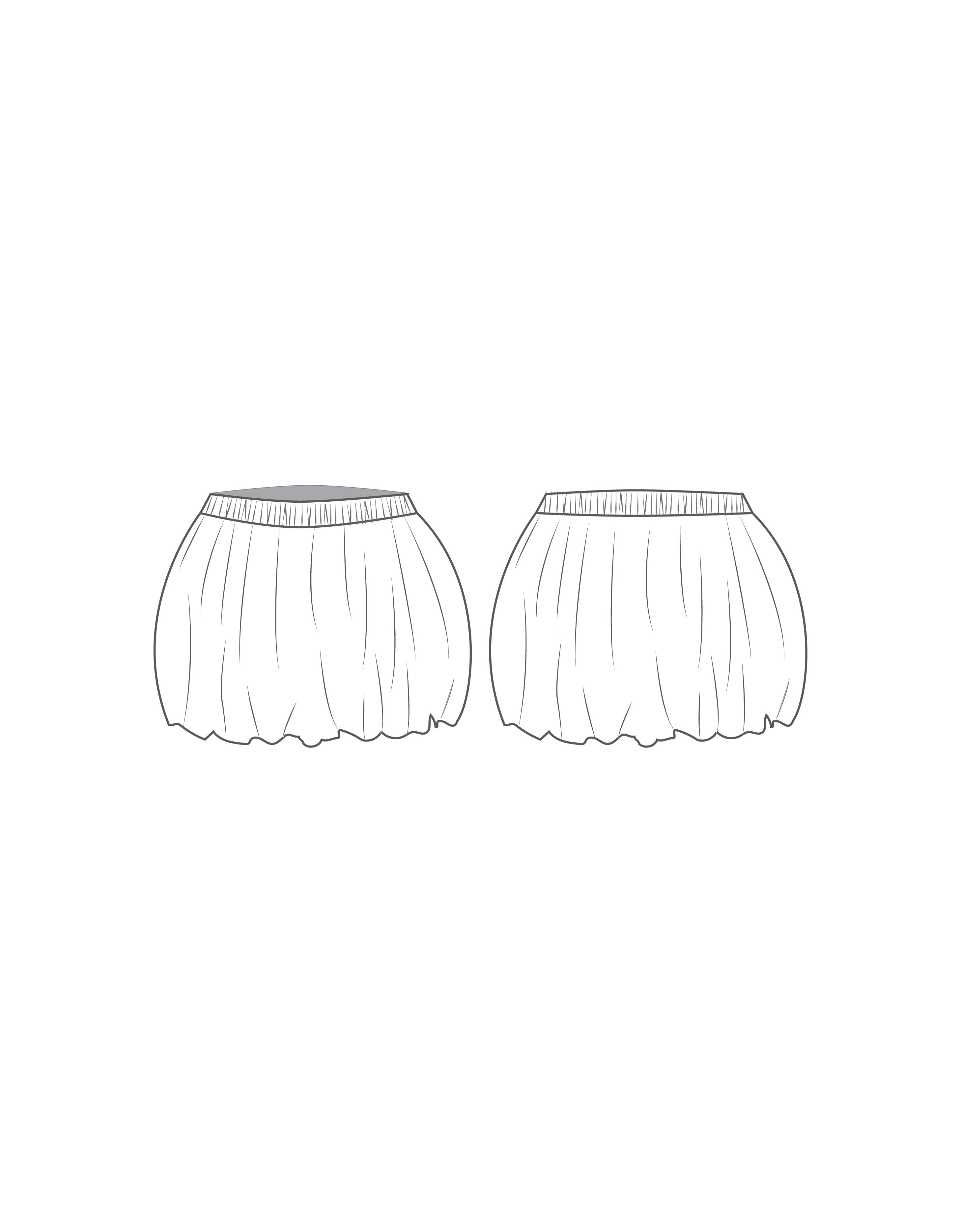 Custom Inked Bubble Skort - Lycra