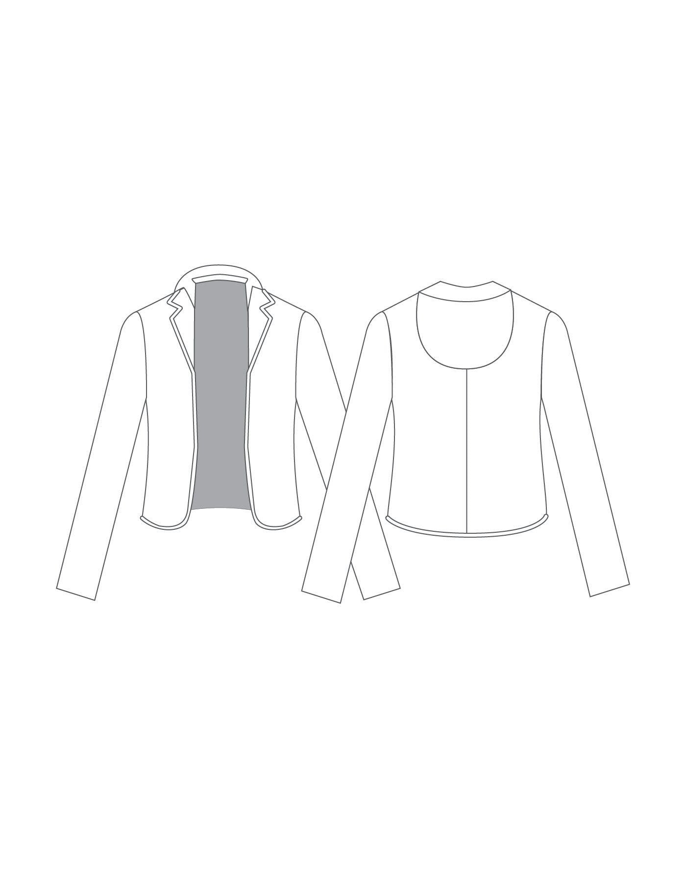 Custom Inked Scuba Blazer with Hood - Satin