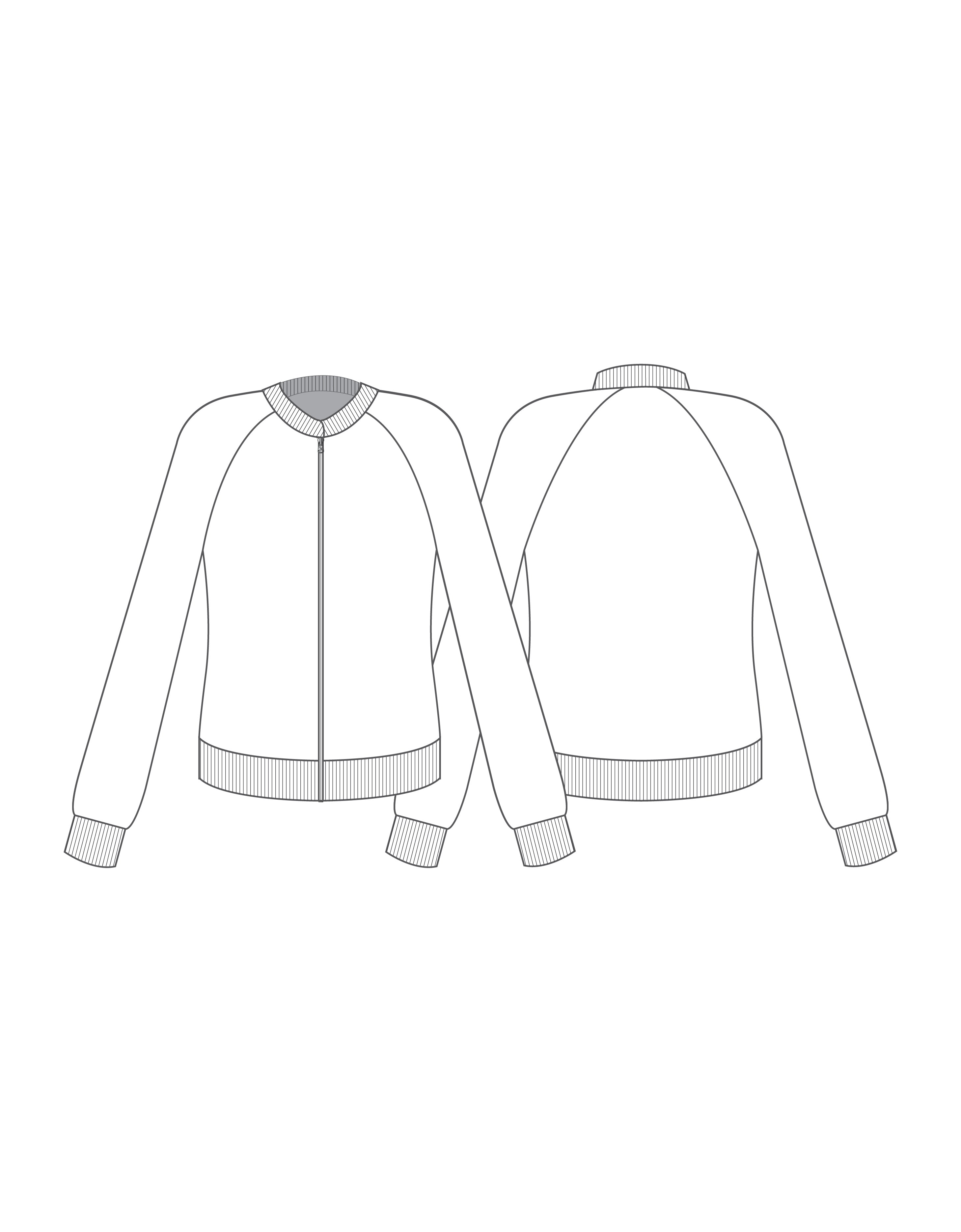 Custom Inked Jockey Jacket Low Collar No Pocket - Pique