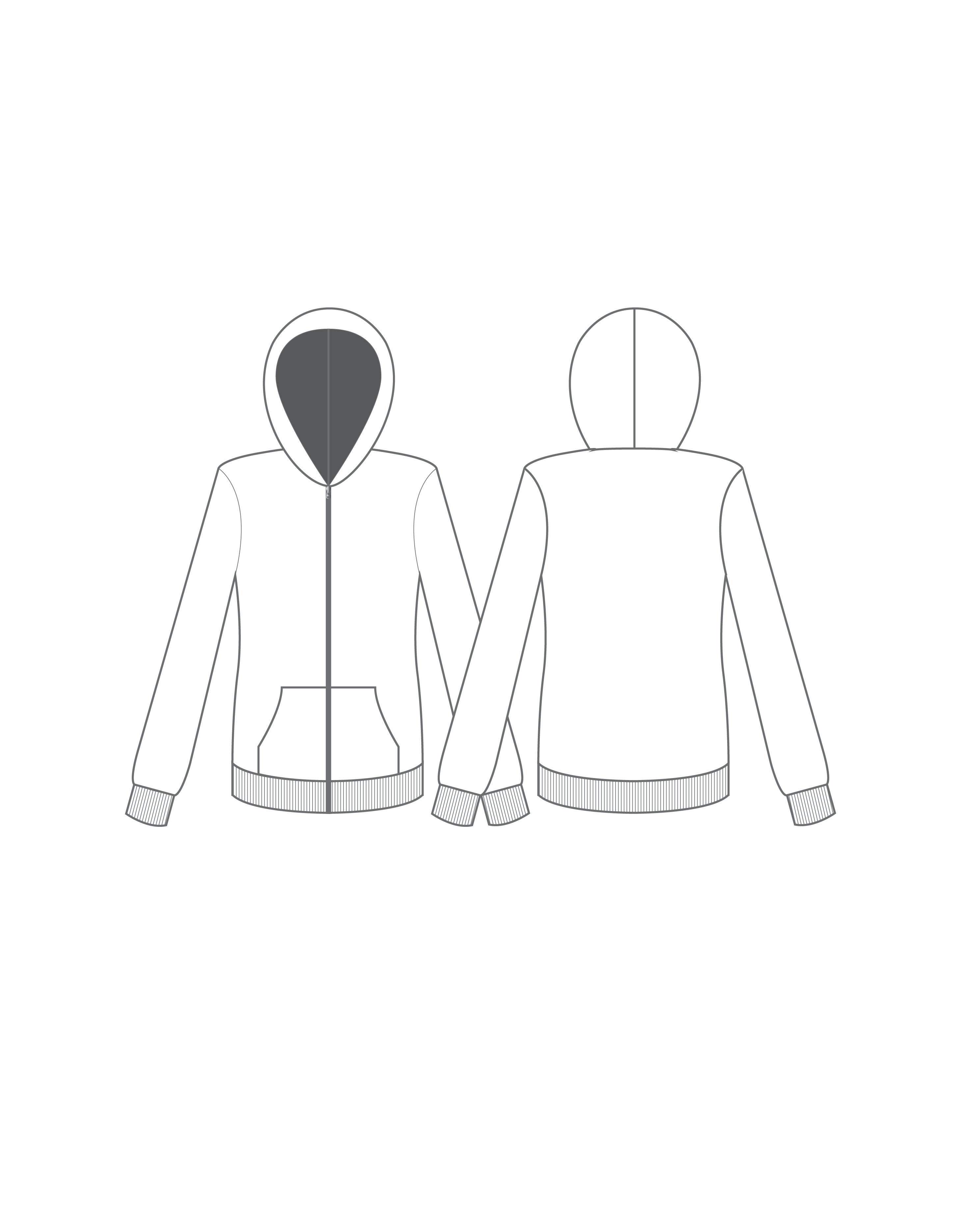 Custom Inked Freestyle Zip Up Hoody - Pique