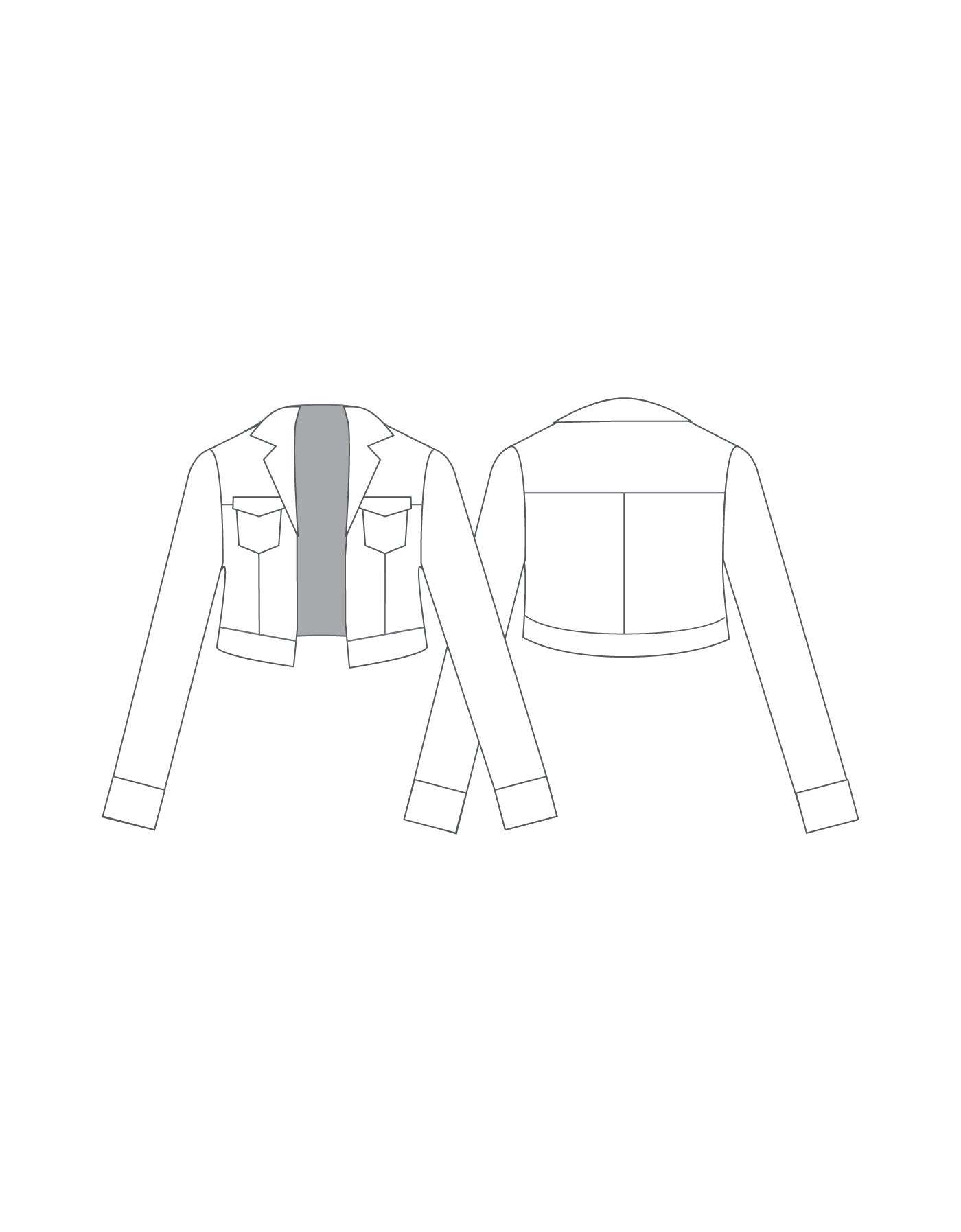 Custom Inked Jean Jacket - Lycra